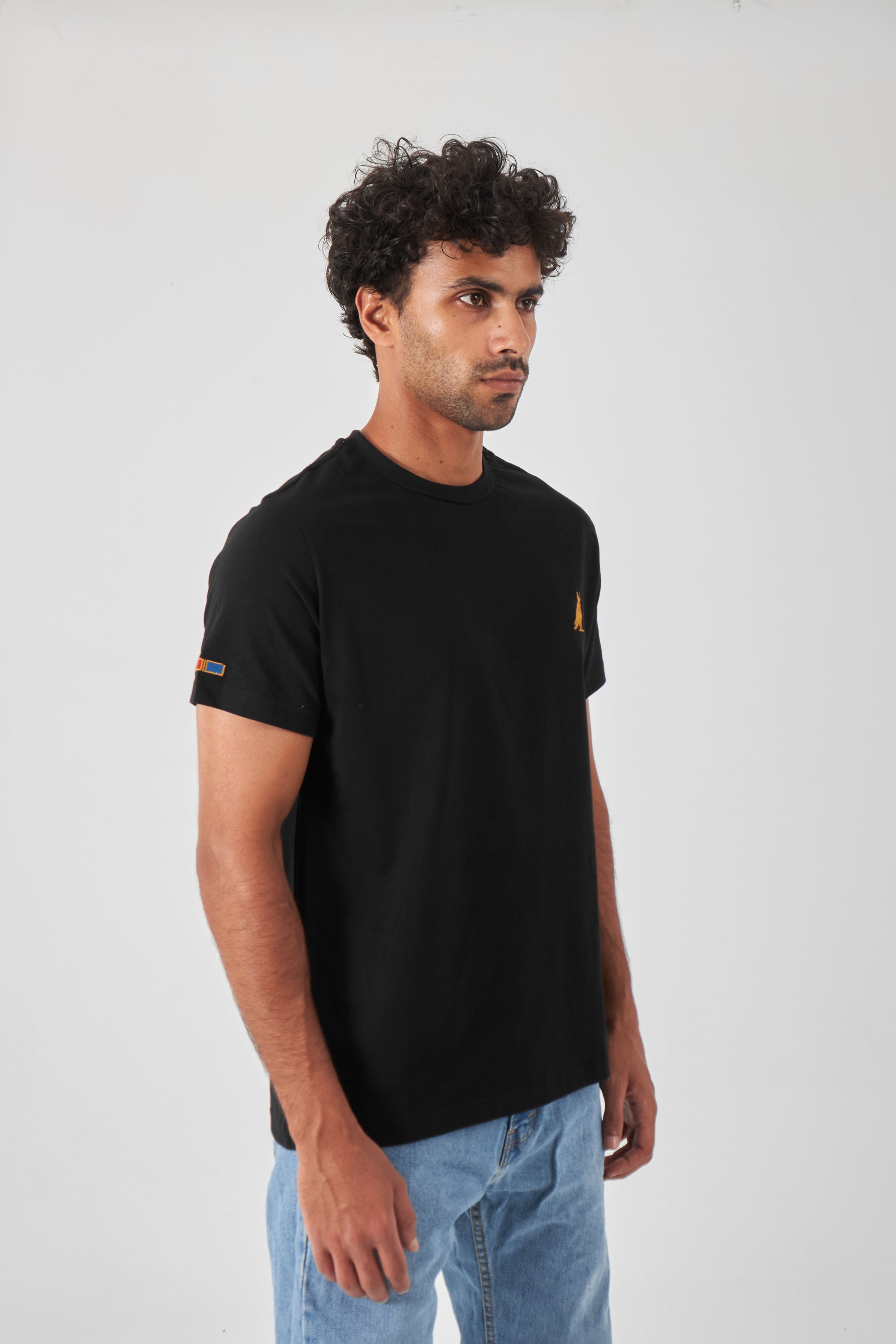 Basic Crew Neck T-Shirt  - Black