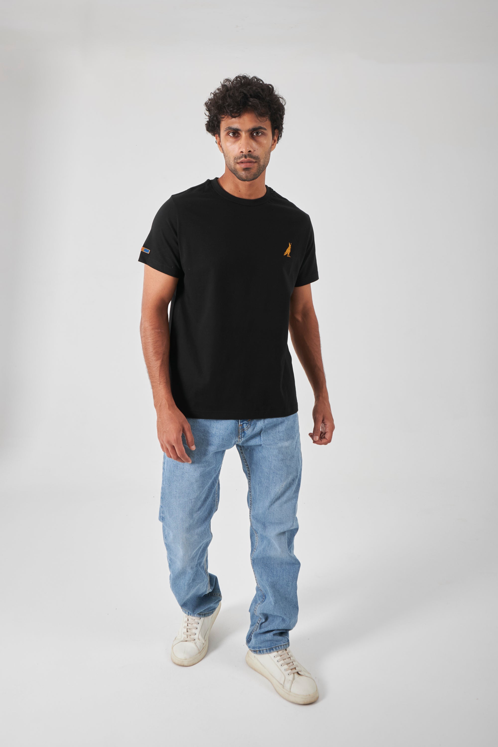 Basic Crew Neck T-Shirt  - Black