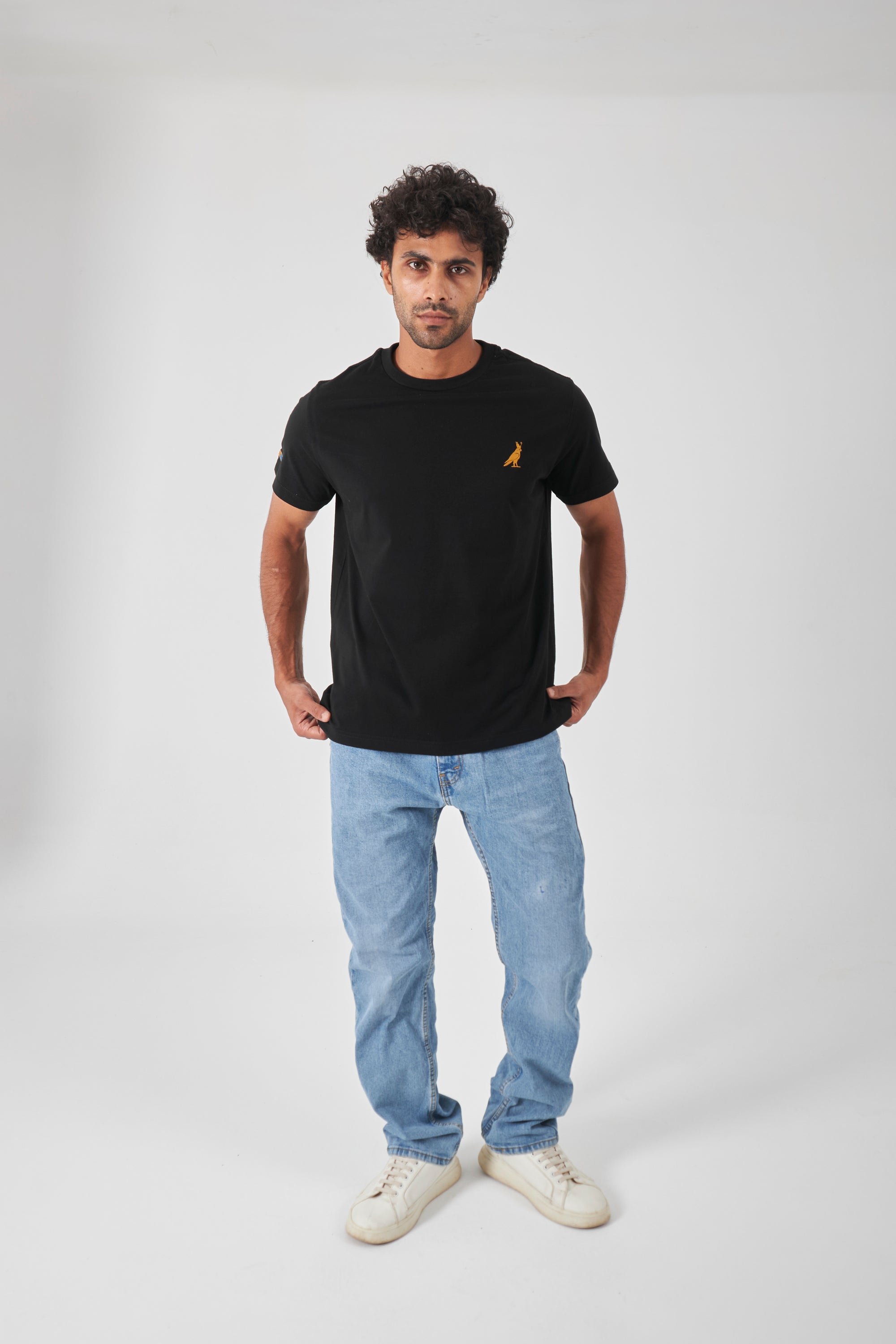 Basic Crew Neck T-Shirt  - Black