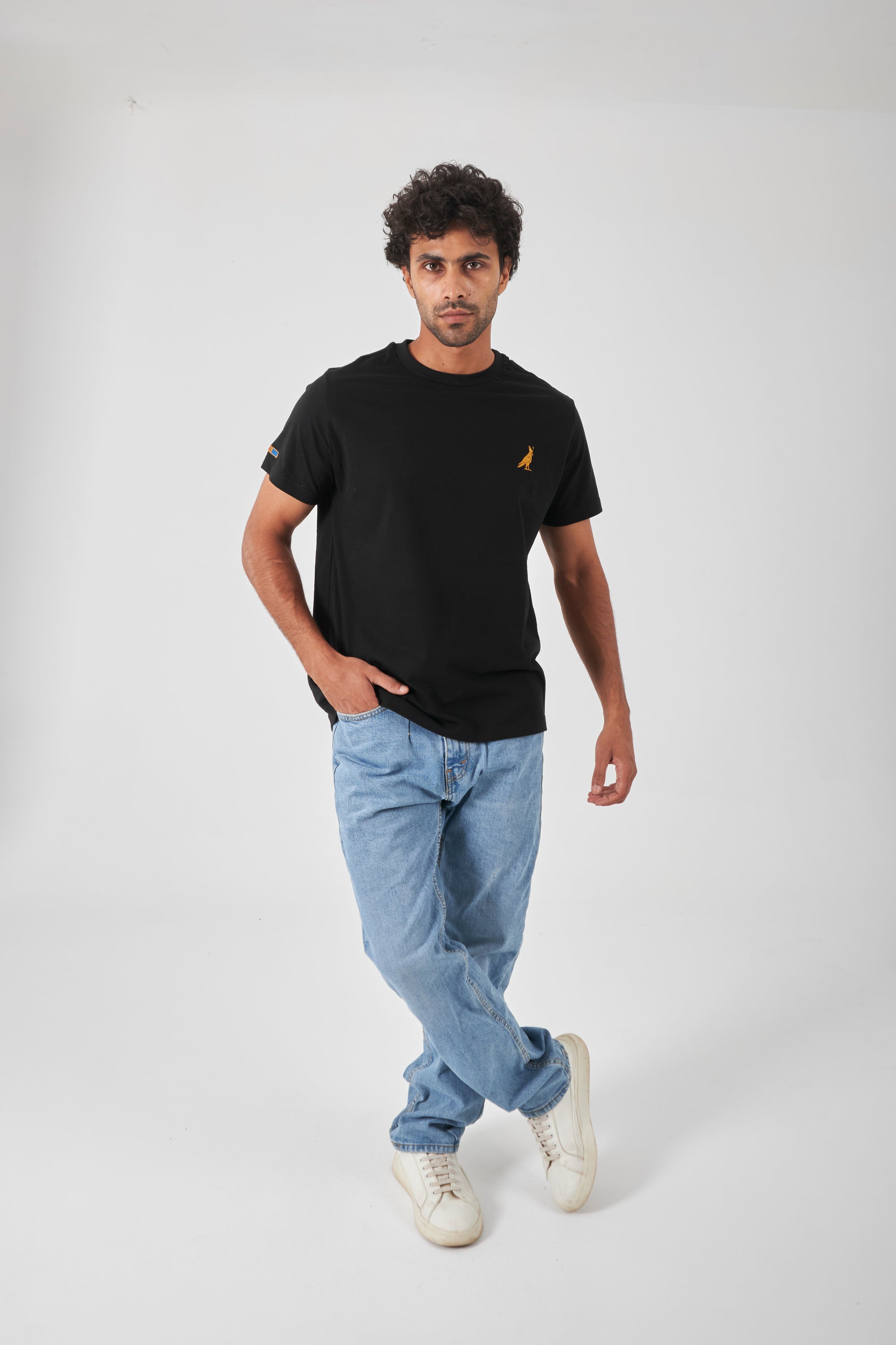 Basic Crew Neck T-Shirt  - Black