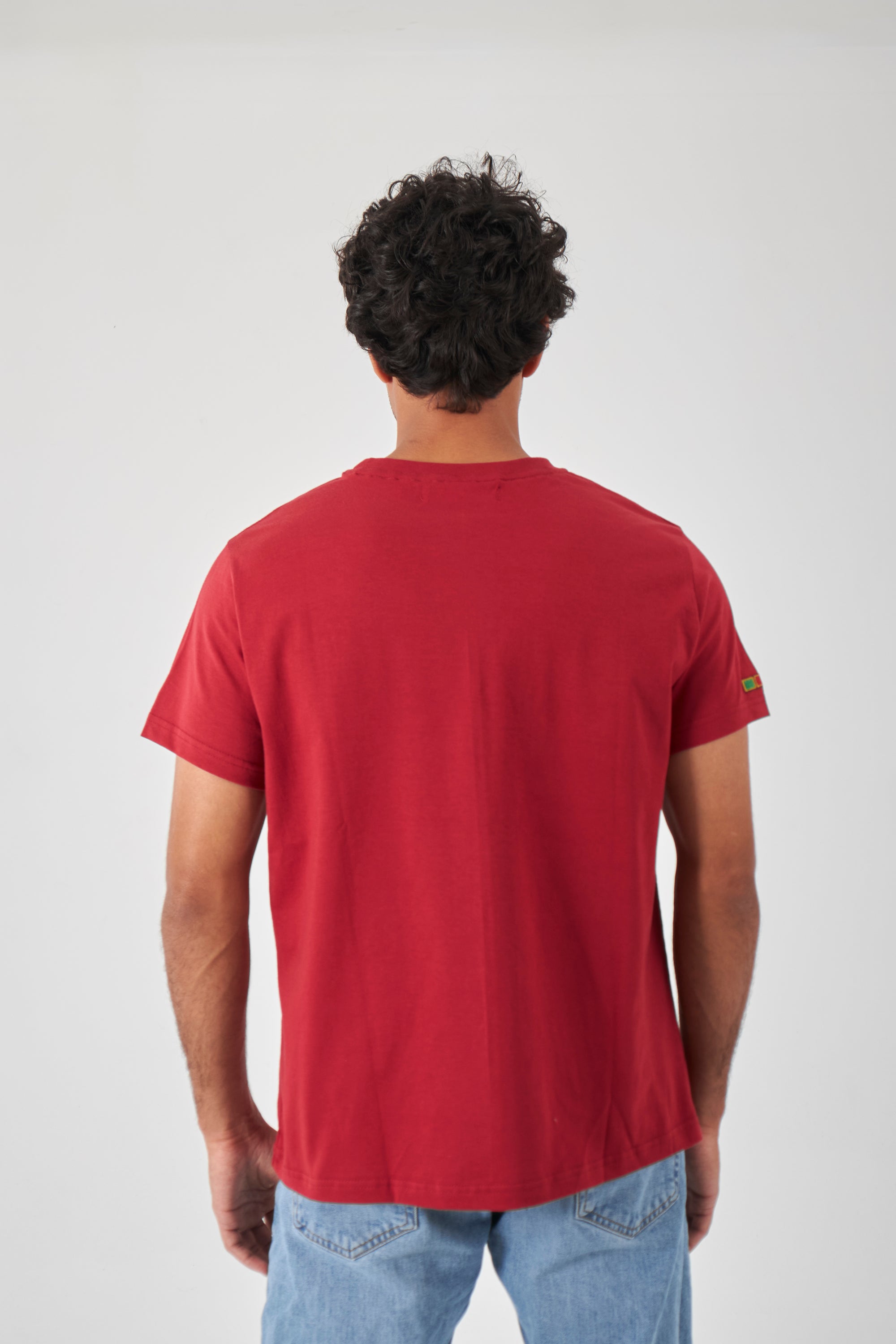 Basic Crew Neck T-Shirt - Royal Red