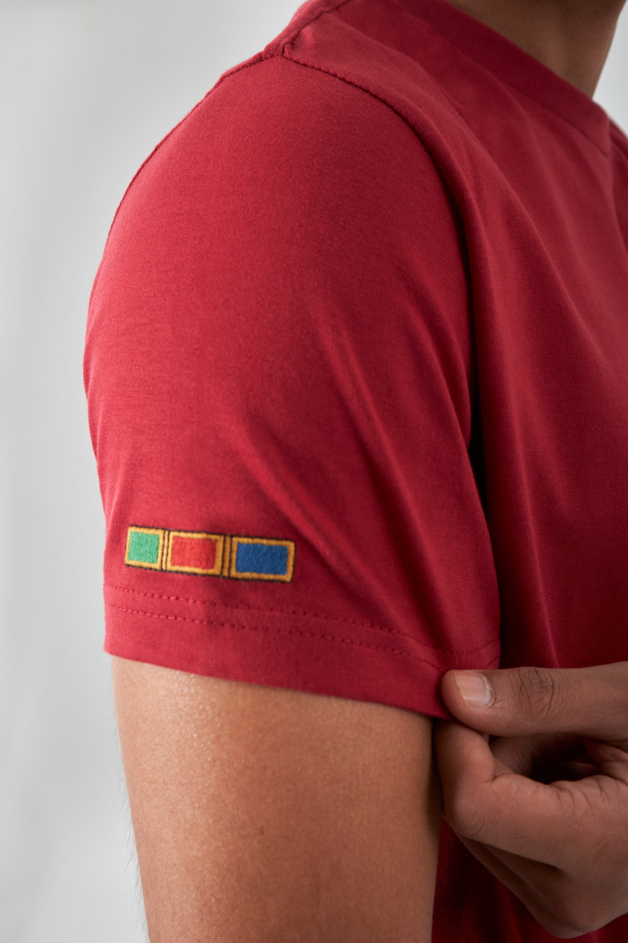 Basic Crew Neck T-Shirt - Royal Red