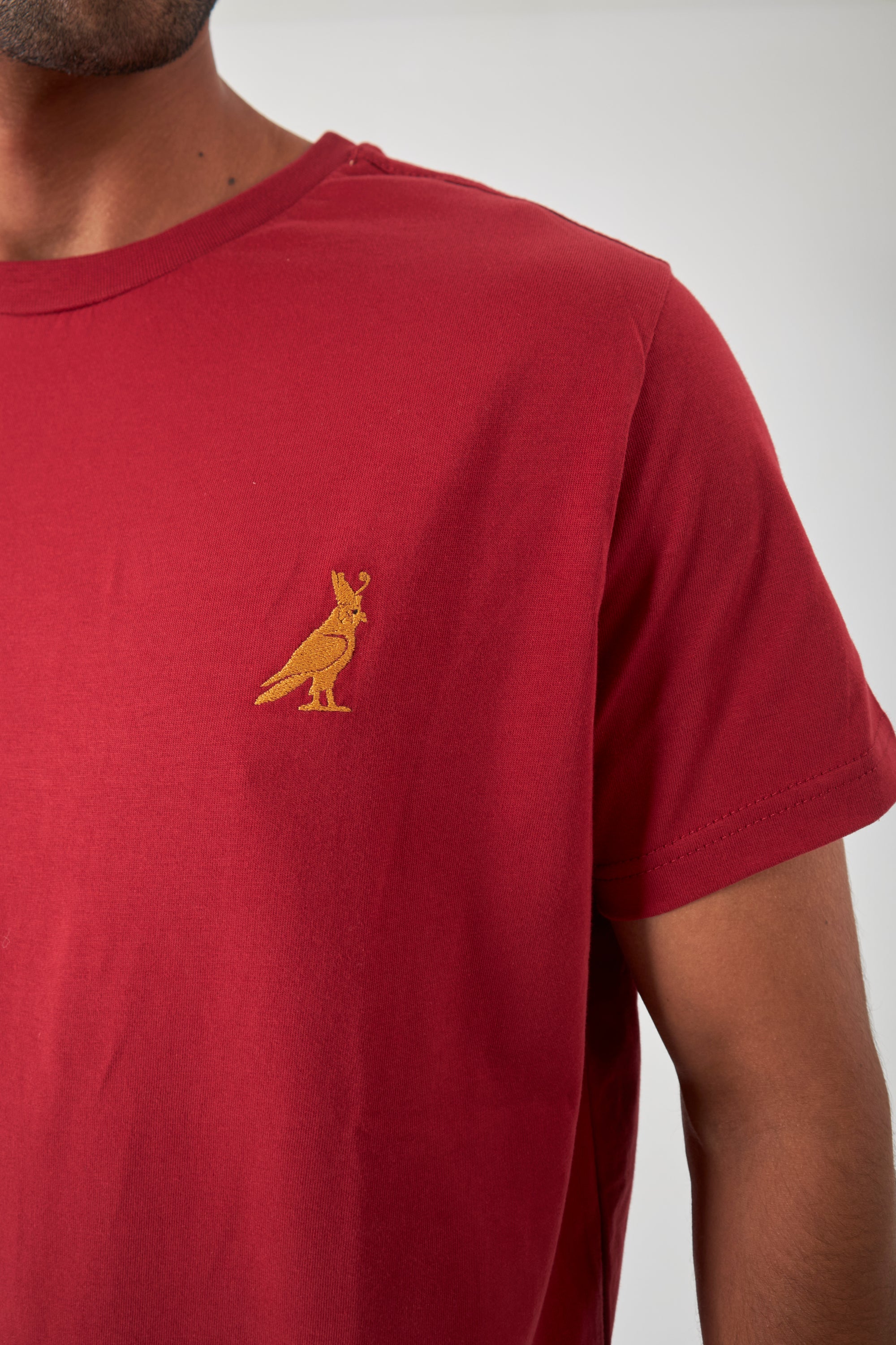 Basic Crew Neck T-Shirt - Royal Red