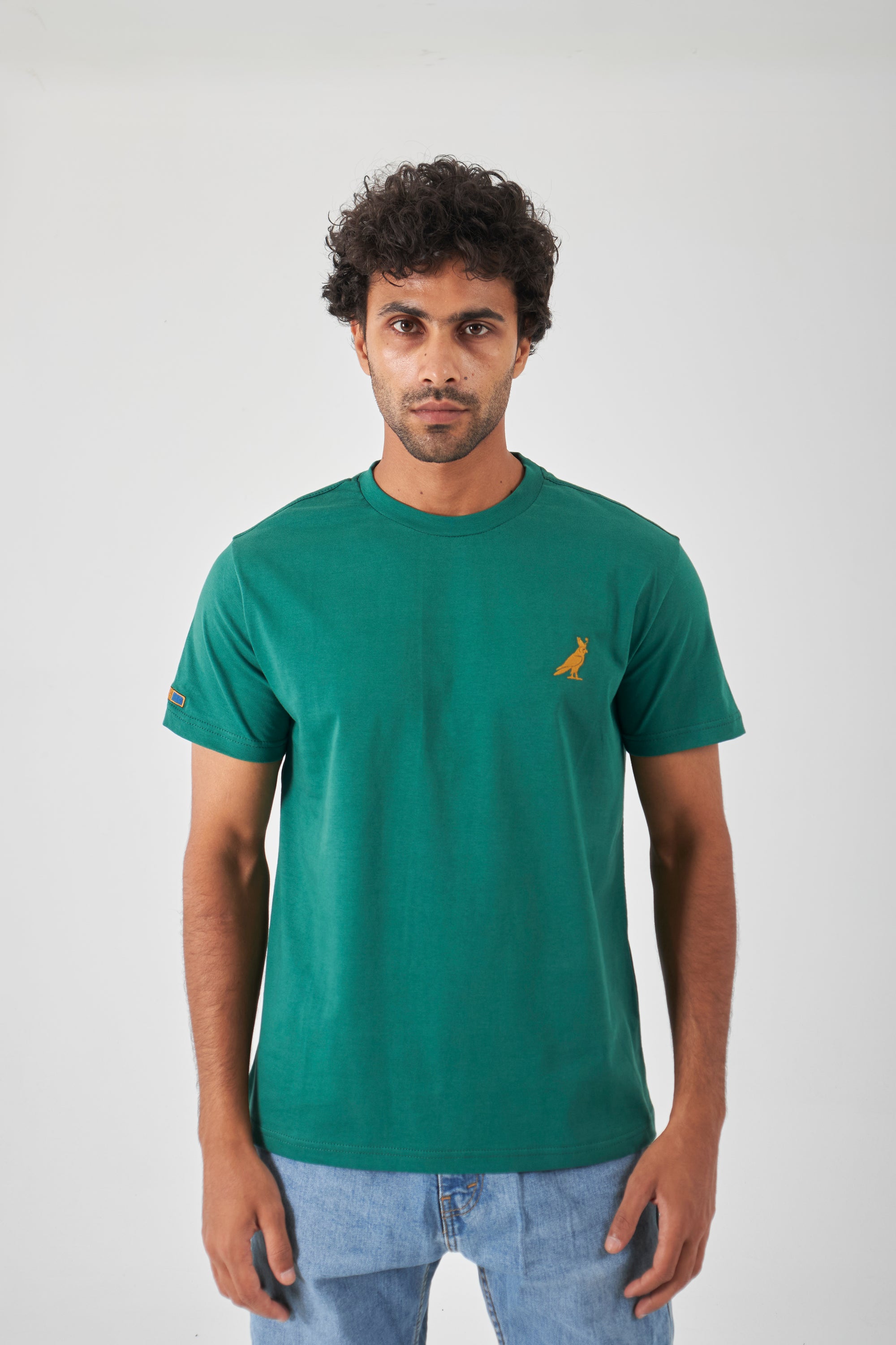 Basic Crew Neck T-Shirt  - Royal Green