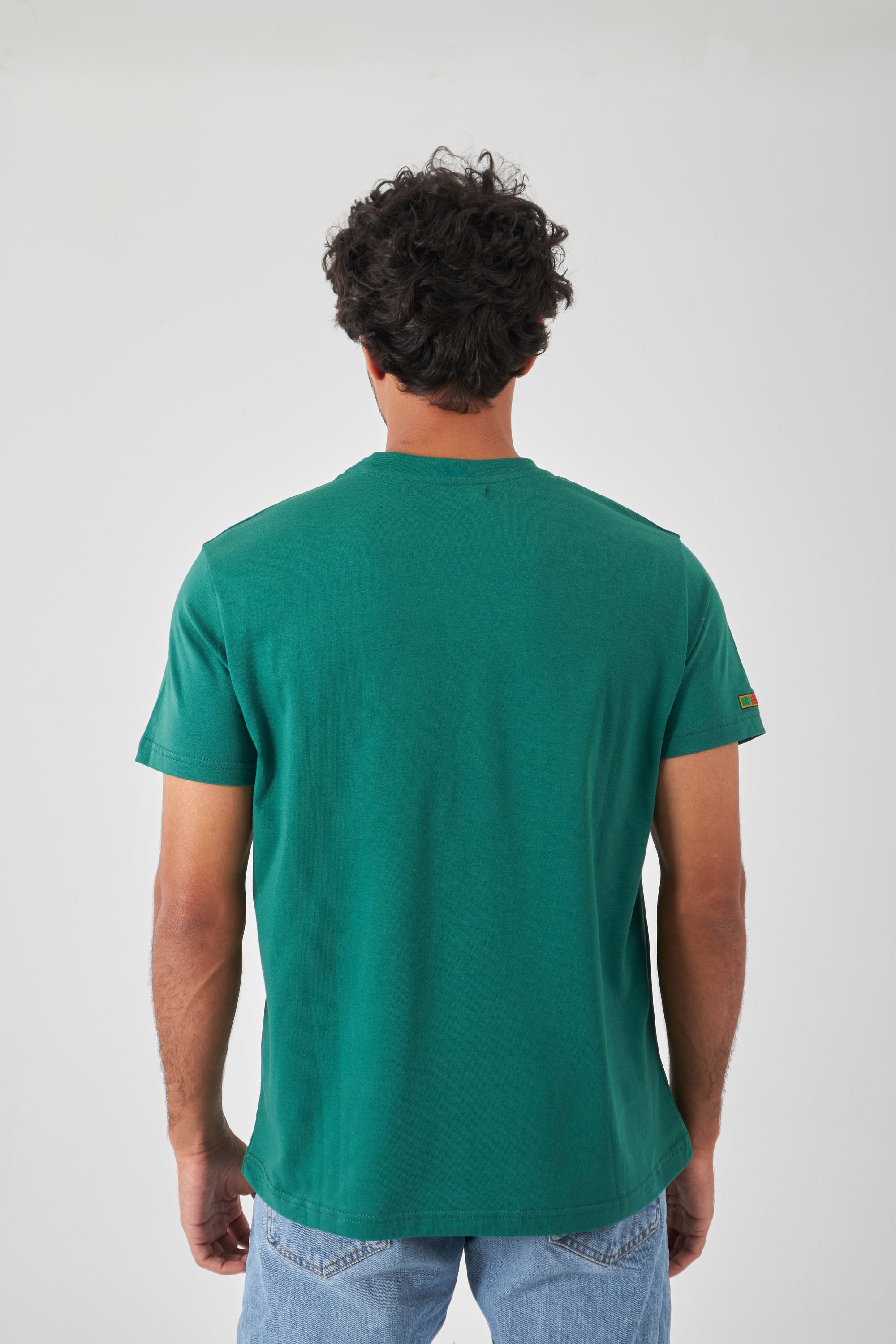 Basic Crew Neck T-Shirt  - Royal Green