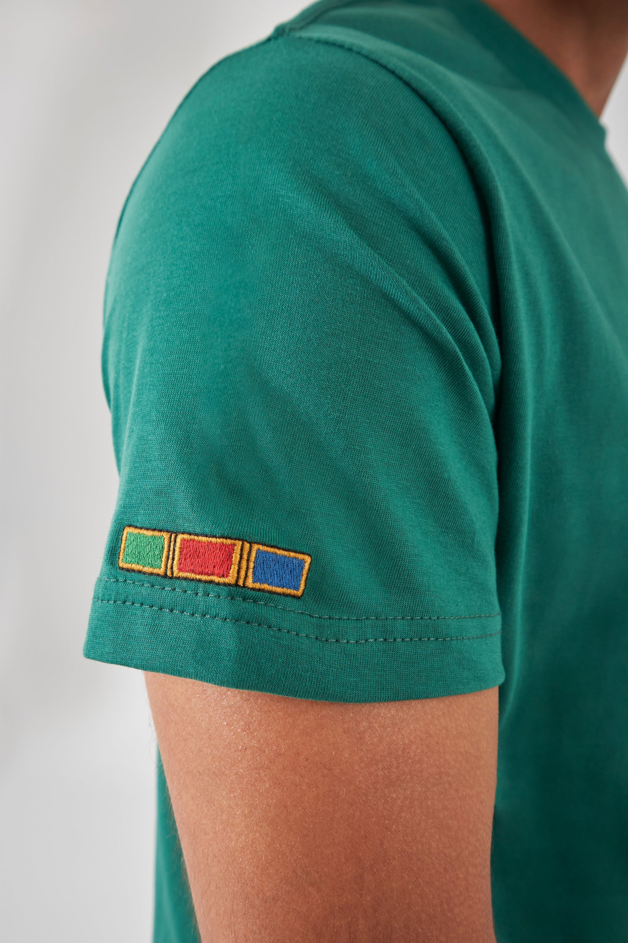 Basic Crew Neck T-Shirt  - Royal Green