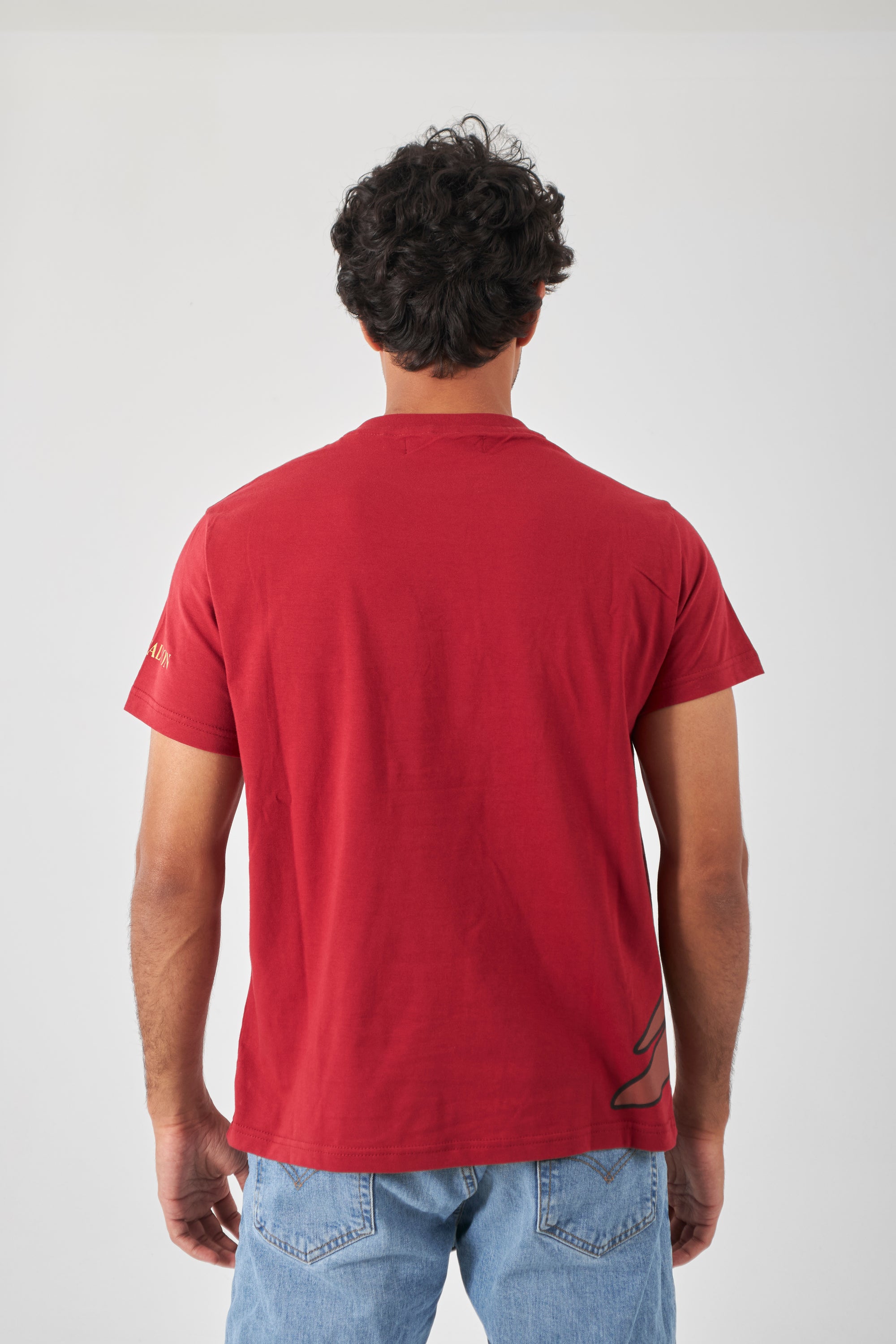 The Side Signature T-Shirt - Royal Red