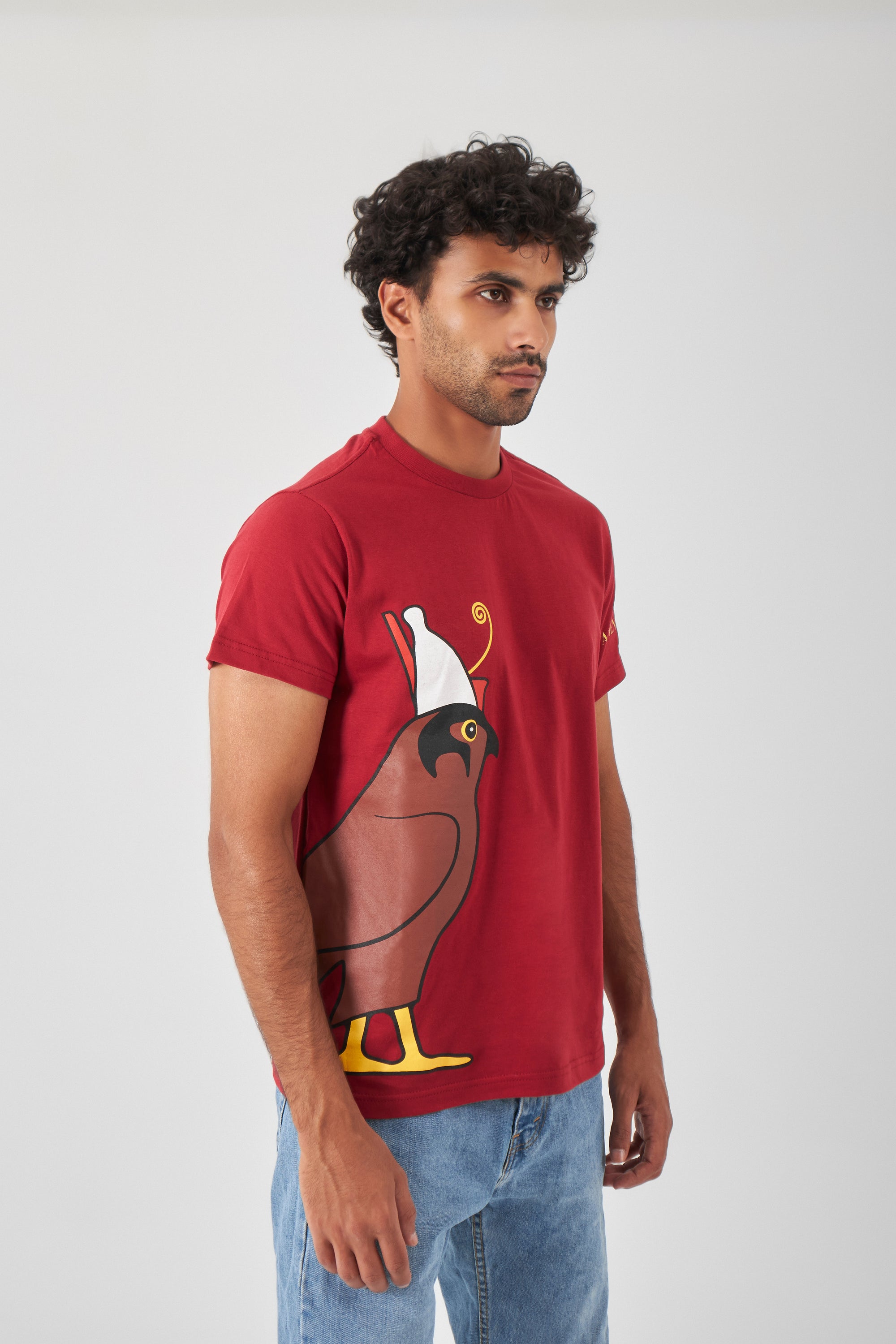 The Side Signature T-Shirt - Royal Red