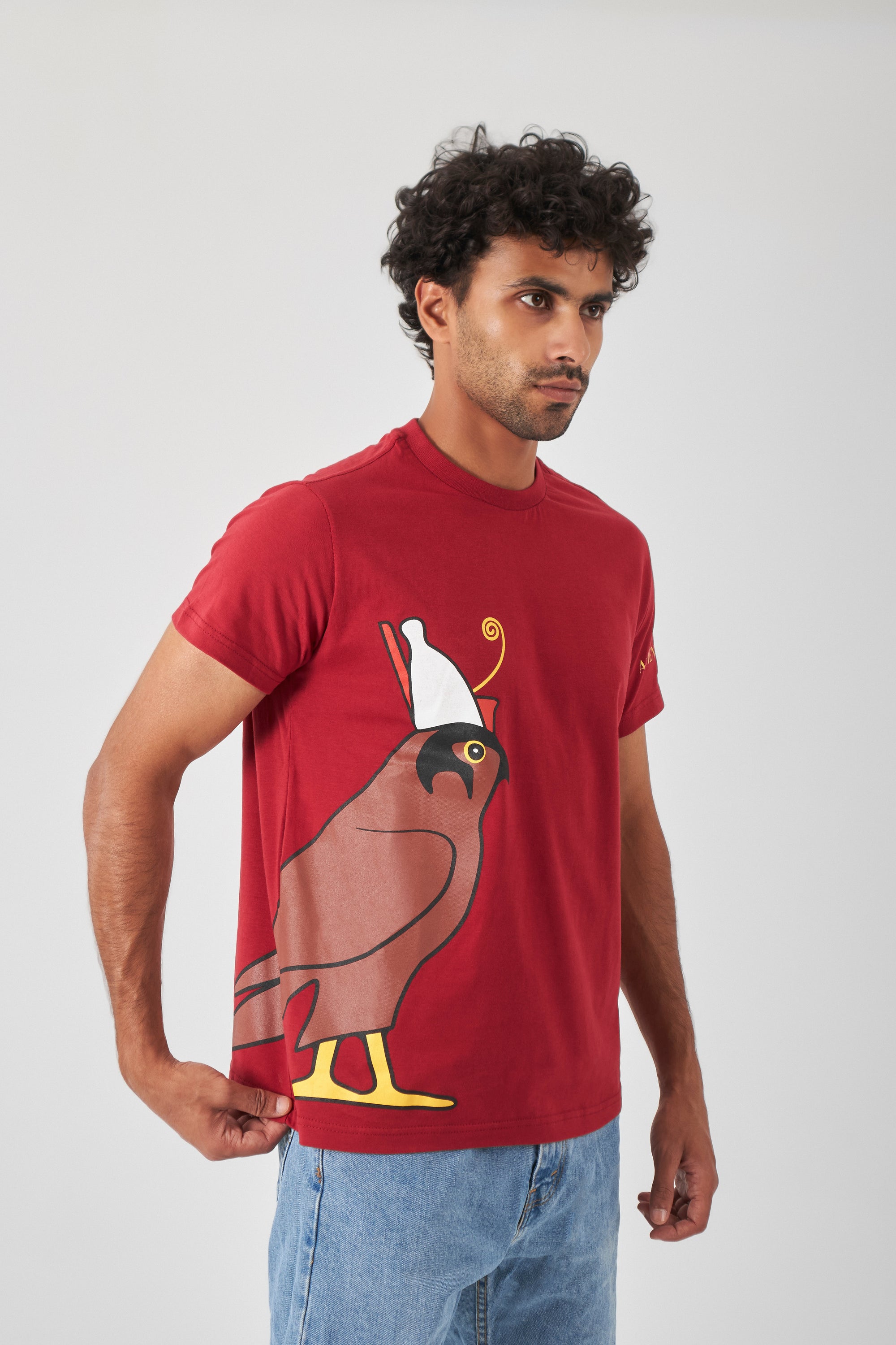 The Side Signature T-Shirt - Royal Red
