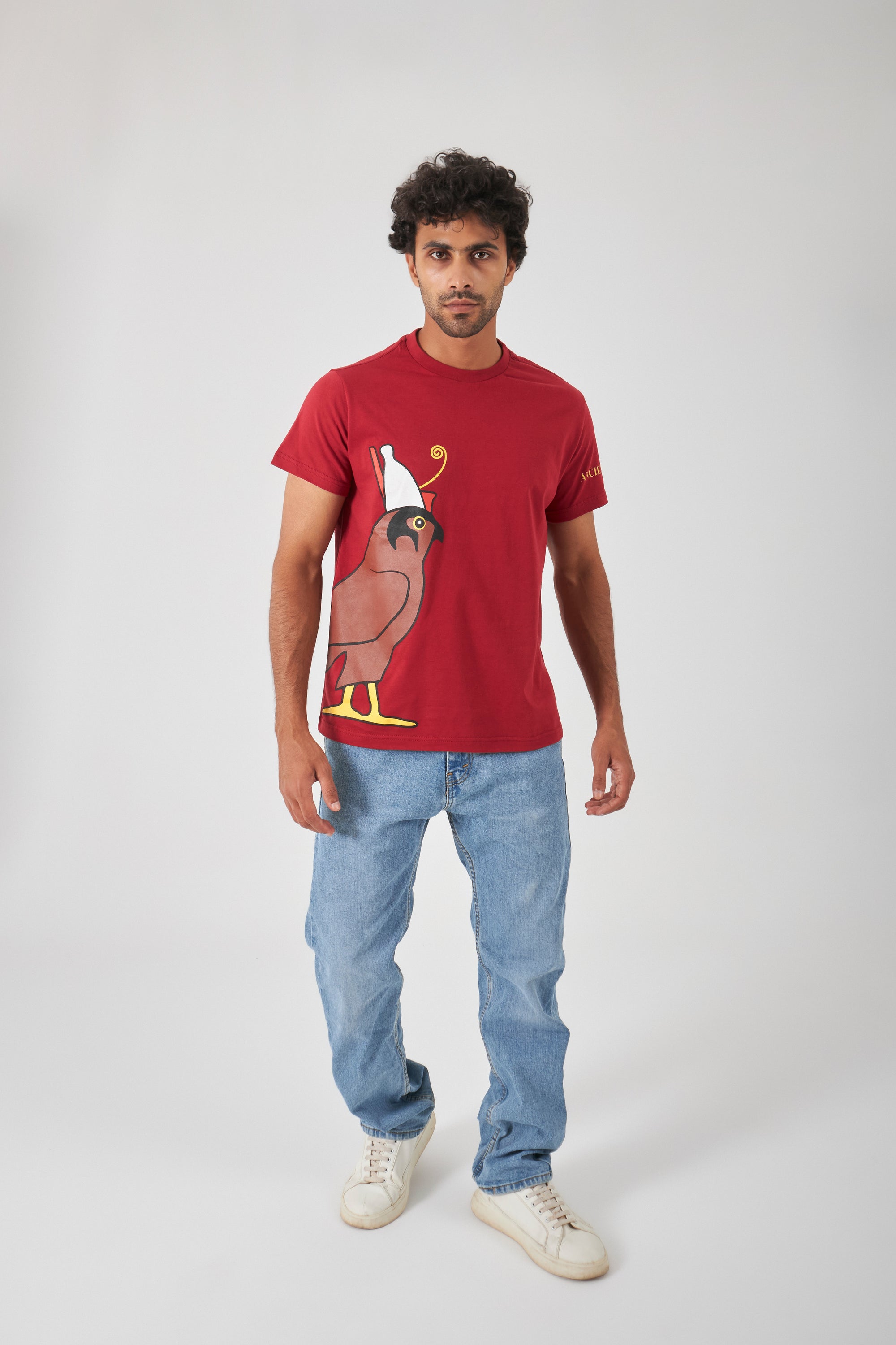 The Side Signature T-Shirt - Royal Red
