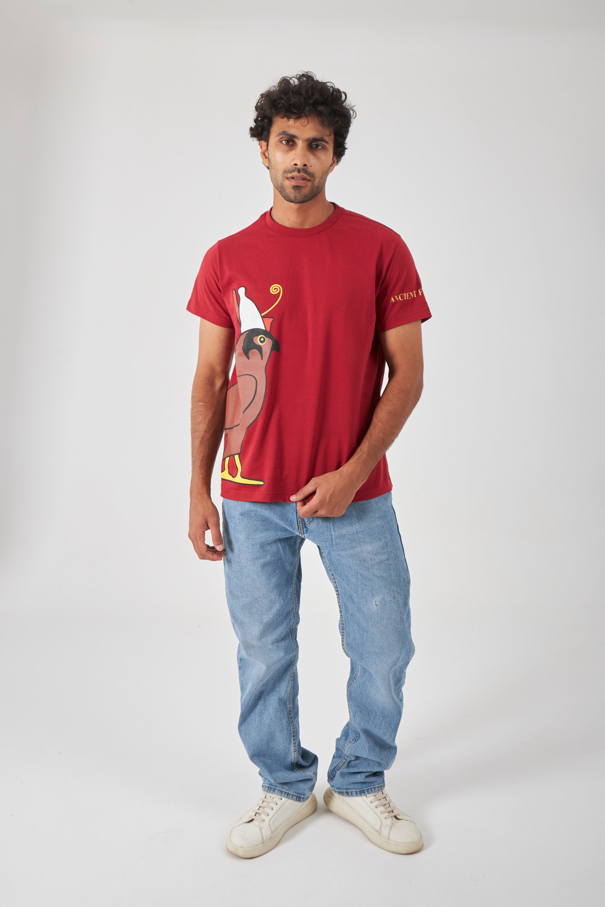 The Side Signature T-Shirt - Royal Red