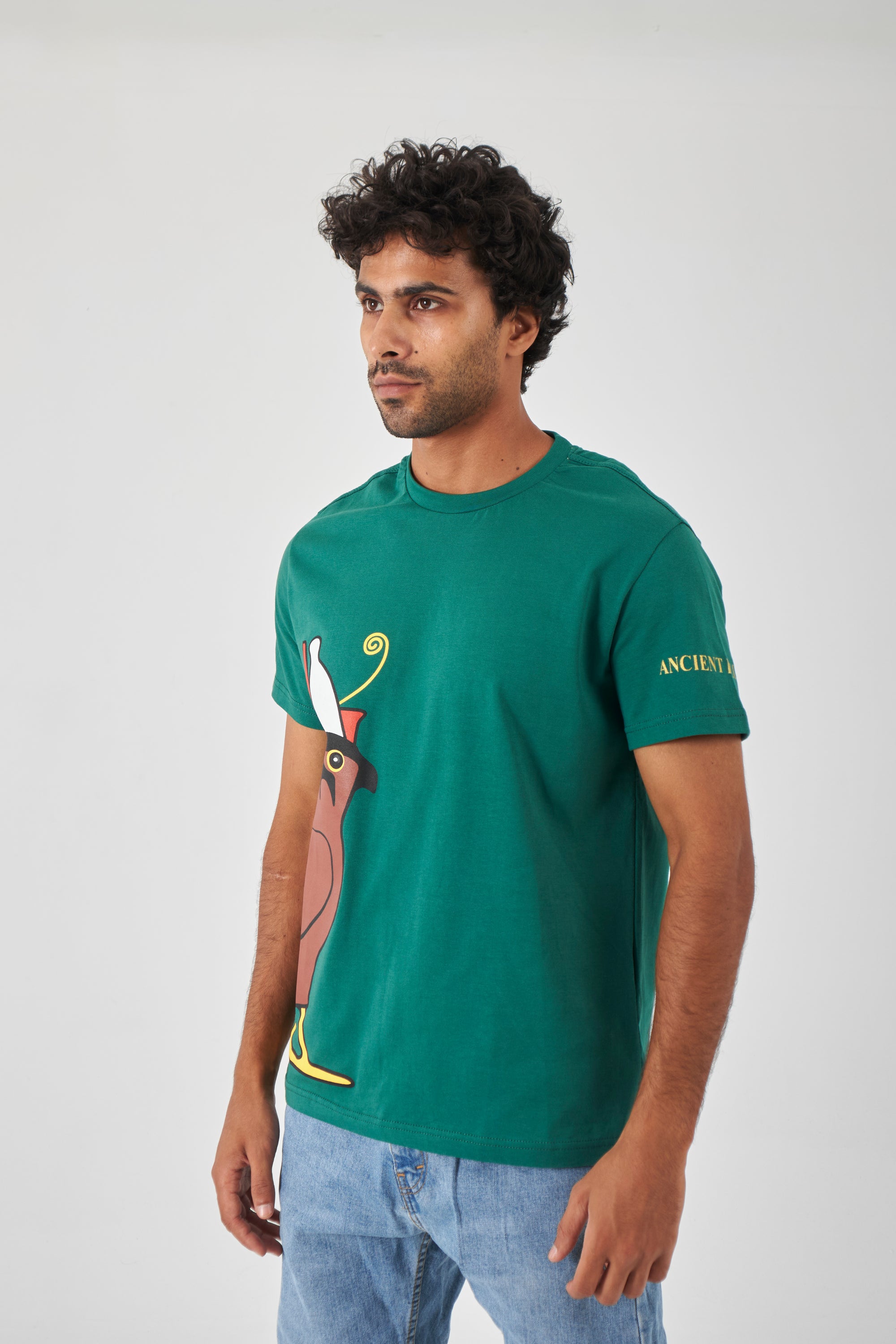 The Side Signature T-Shirt - Royal Green