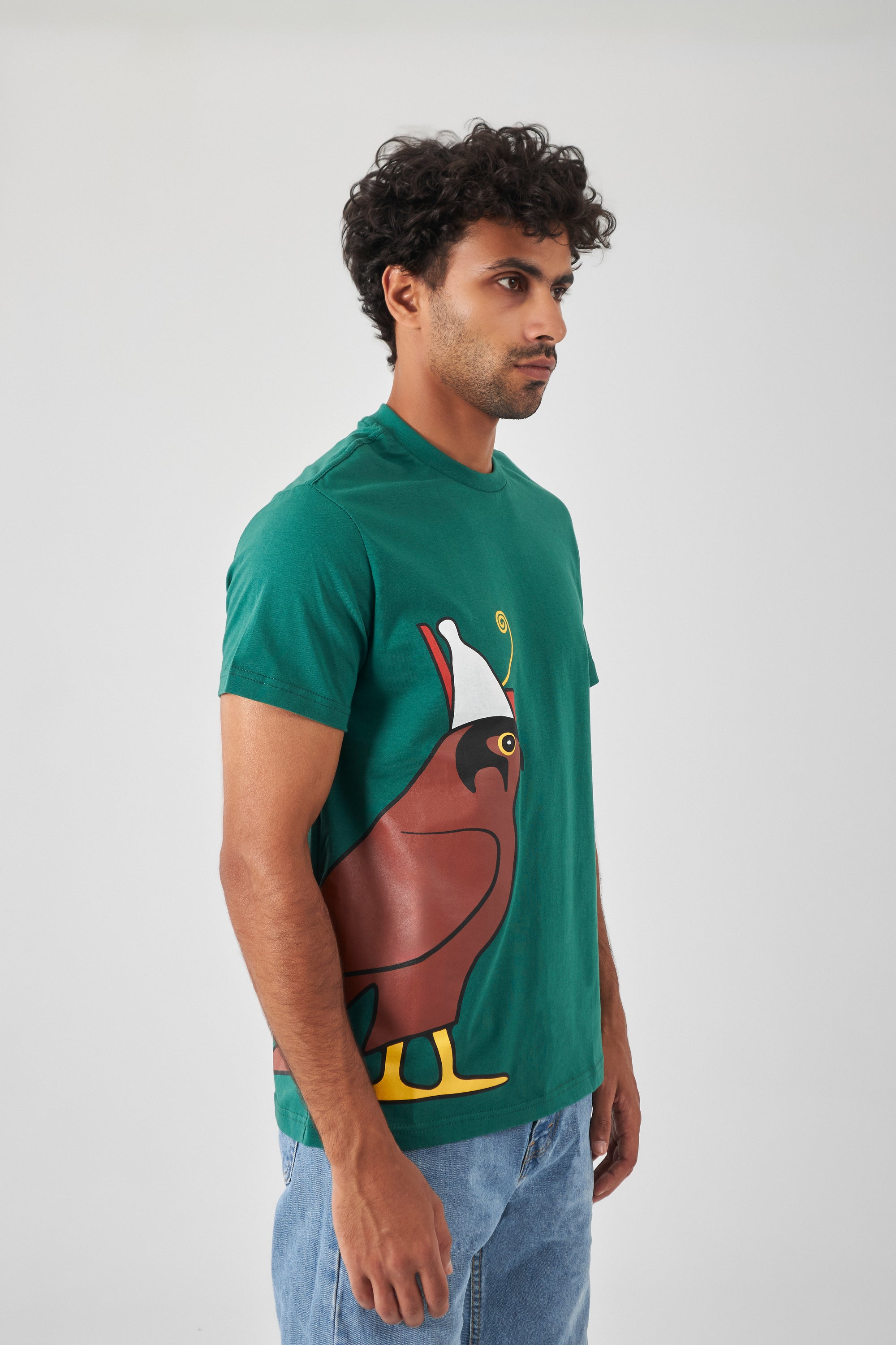 The Side Signature T-Shirt - Royal Green