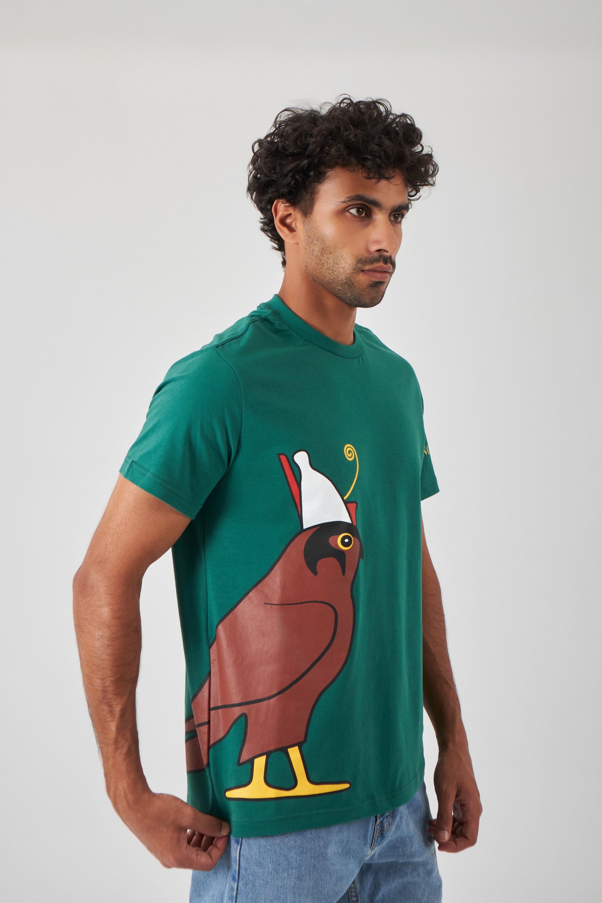 The Side Signature T-Shirt - Royal Green
