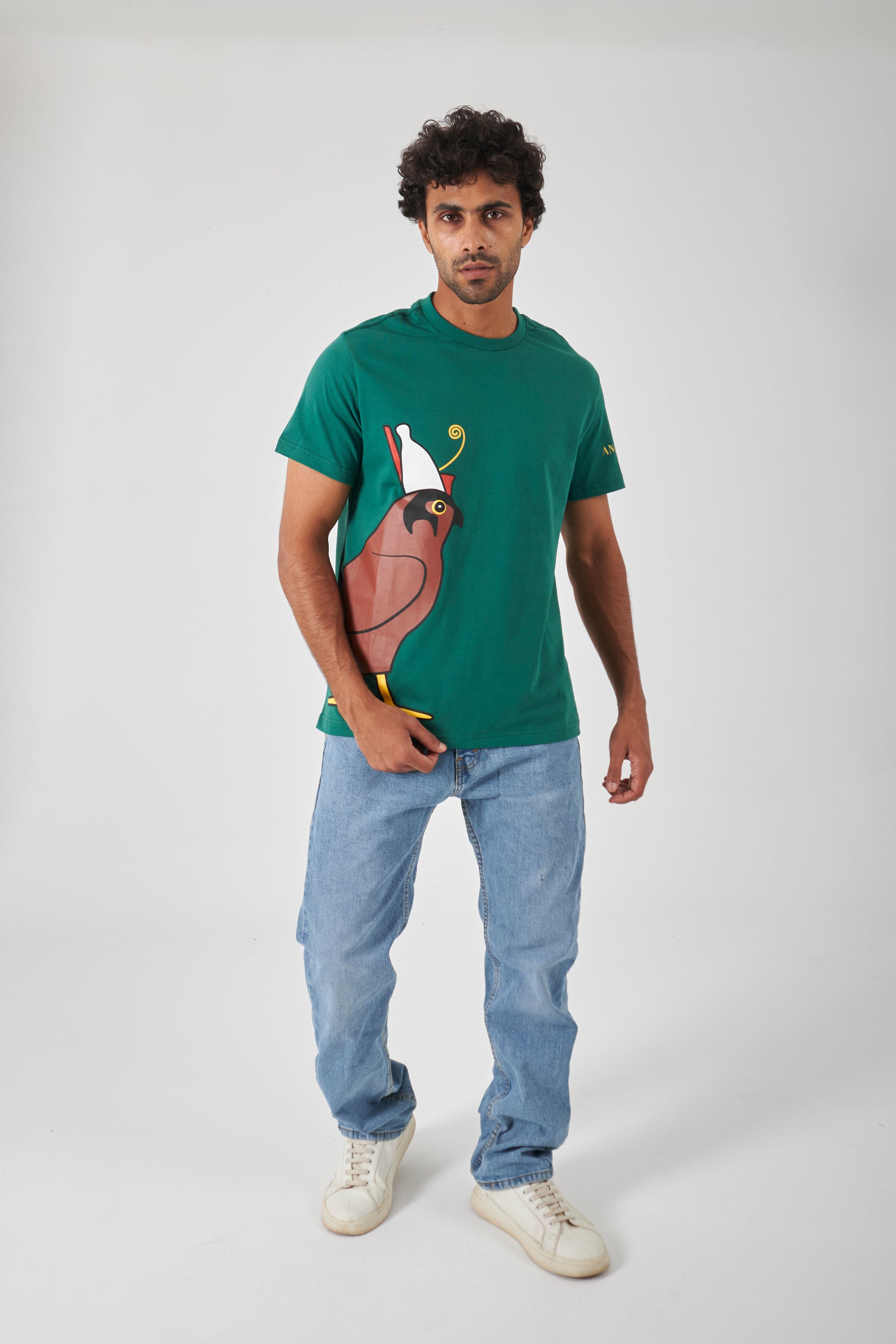 The Side Signature T-Shirt - Royal Green