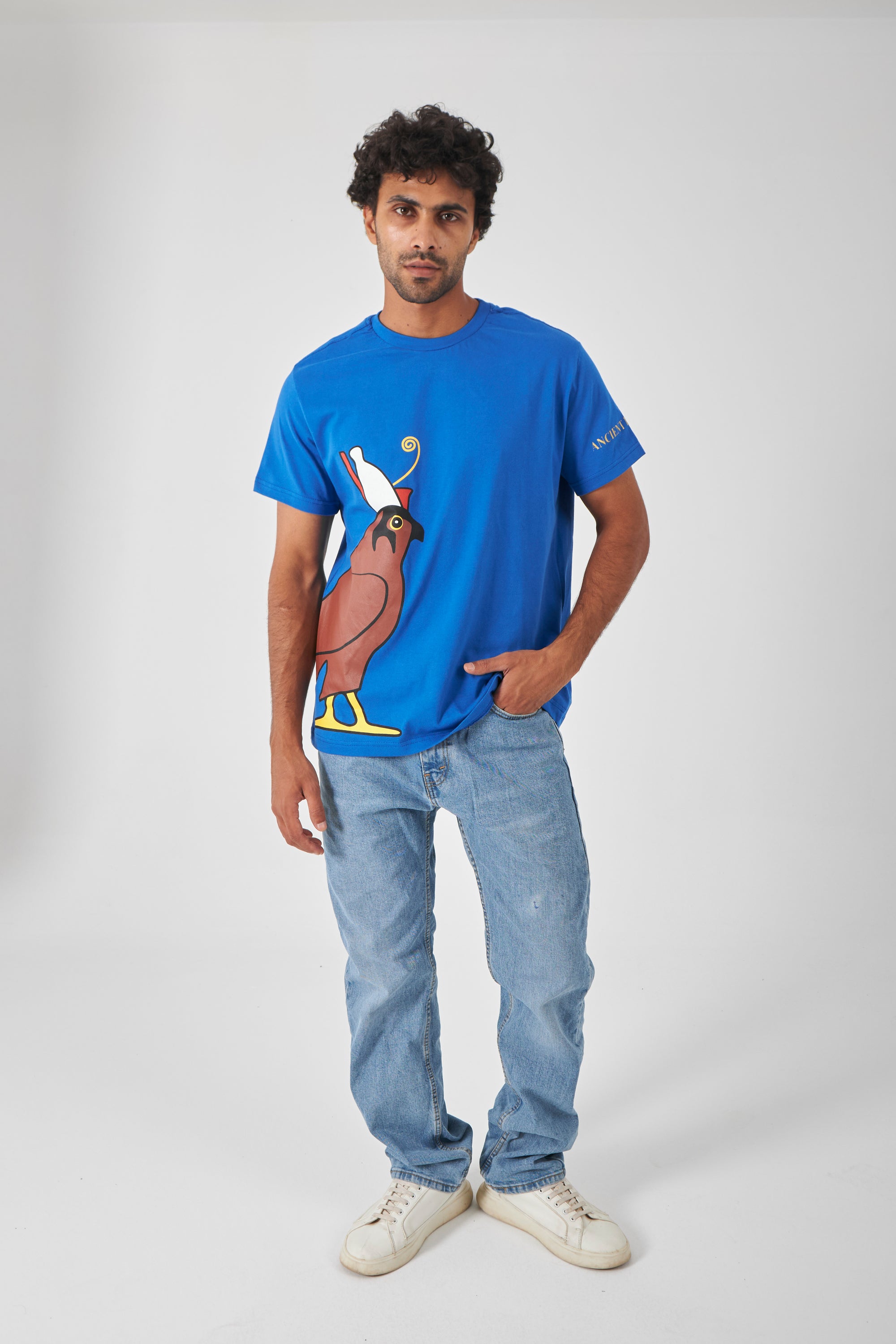 The Side Signature T-Shirt - Royal Blue