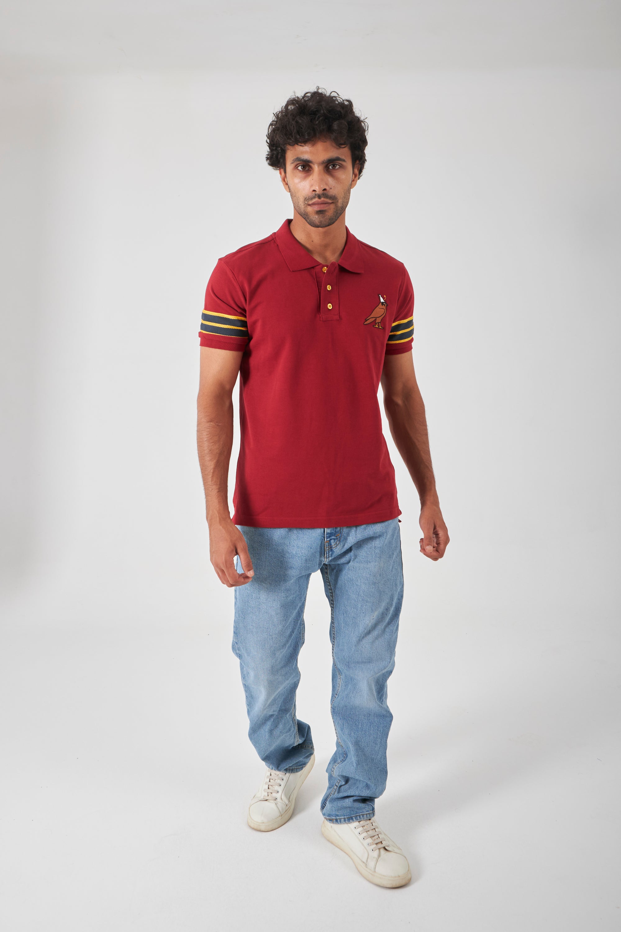 Premium Polo Shirt - Royal Red