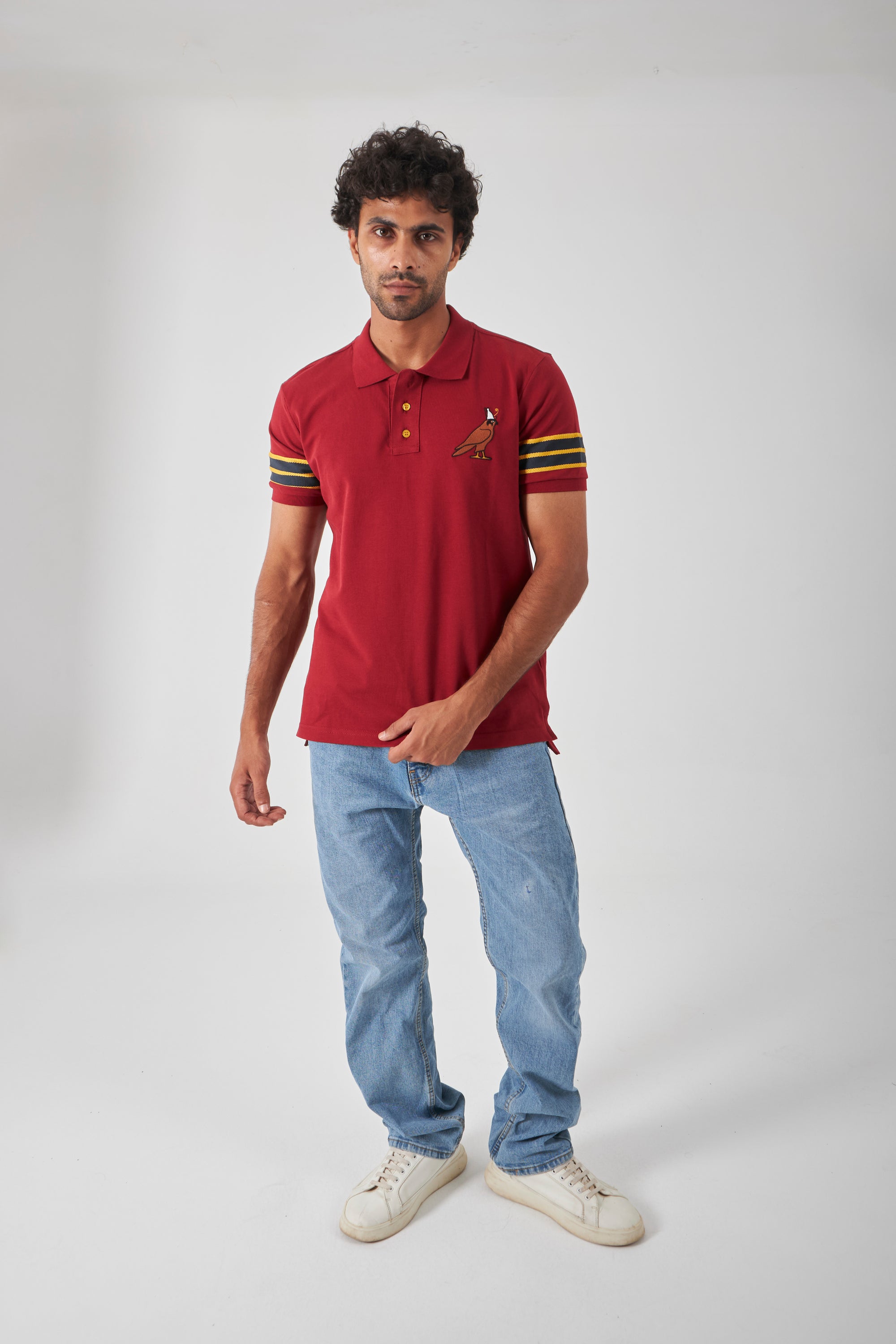 Premium Polo Shirt - Royal Red
