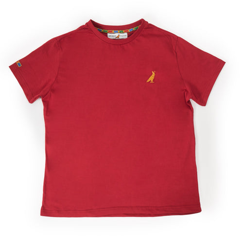 Basic Crew Neck T-Shirt - Royal Red
